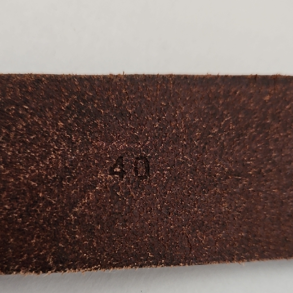 Wilsons Leather Mens Brown Italian Leather Belt Size 40 Rugged Casual - Picture 5 of 8